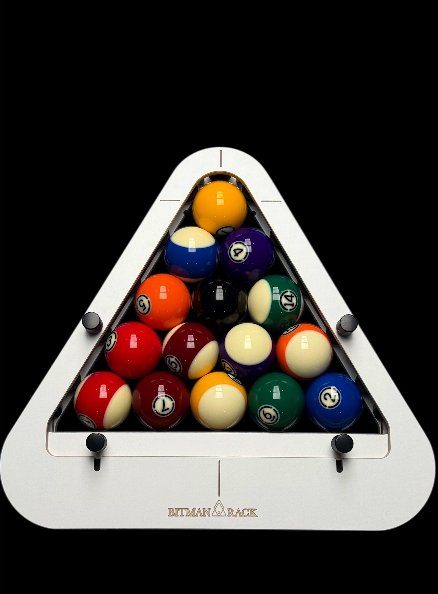 Triángulo O Rack Para Billar De 8 Bolas – Plástico Resistente – Tamaño Estándar 27x18.5 Cm – Para Mesa De Billar, Club O Casa – Práctico Y Económico