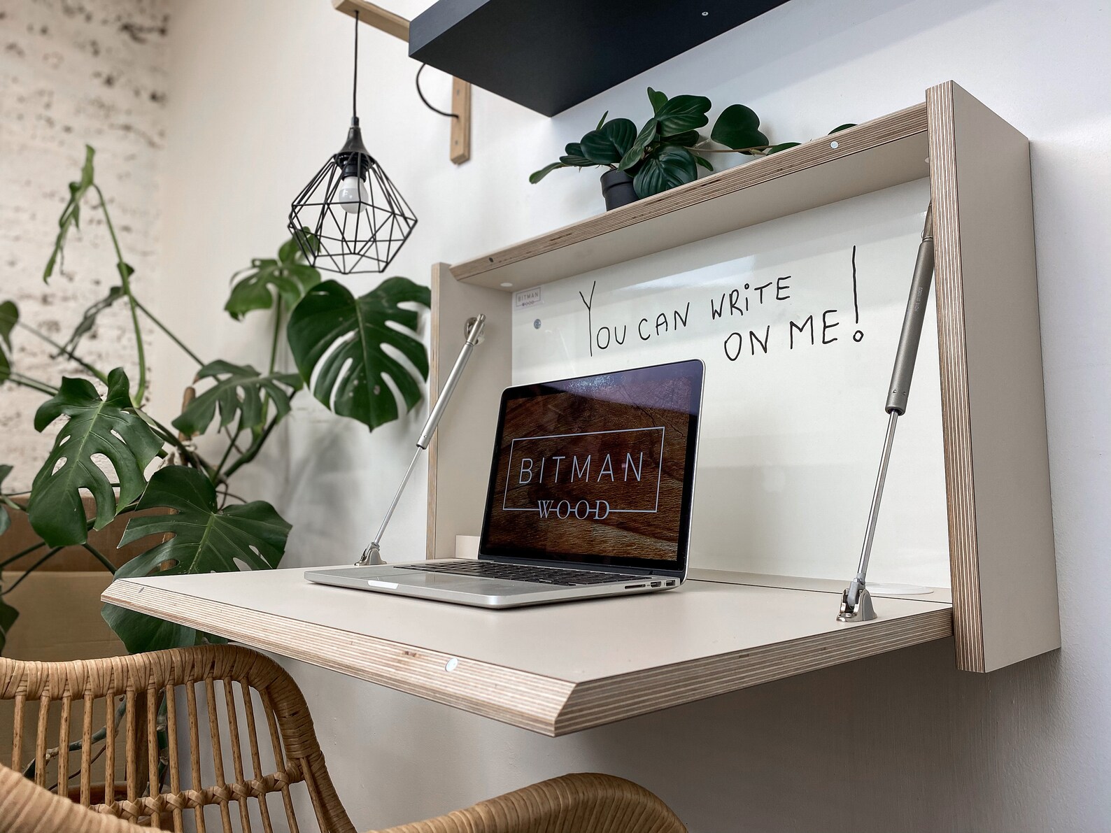 Original Desk Home Office Desk Organizer Drop Down Floating Etsy