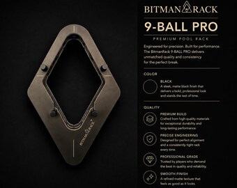 BitmanRack 8-BALL PRO • プールテーブルラック精密ビリヤード