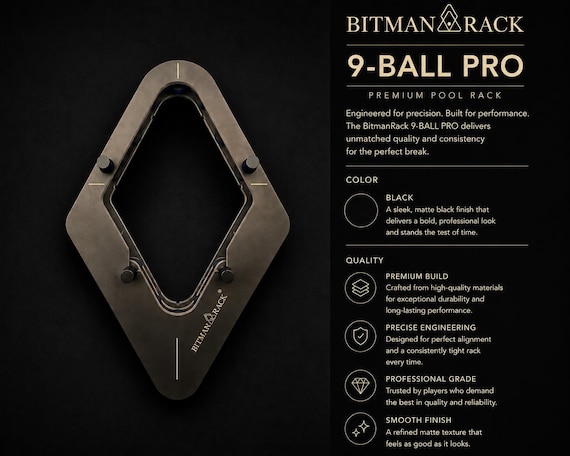 BitmanRack 8-BALL PRO • プールテーブルラック精密ビリヤード