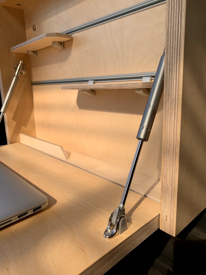 Birch Plywood Table Office Desk Small Folding Desk Space | Etsy