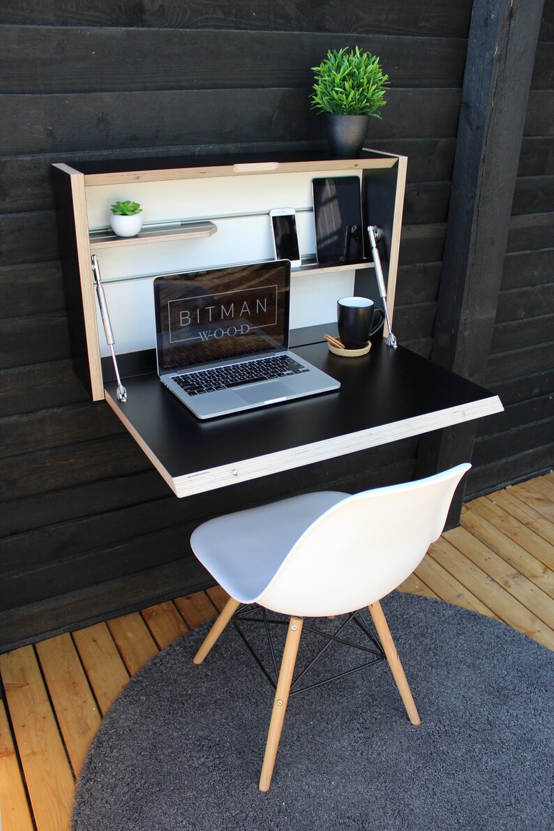Space Saving Desk Modern Home Office Desk Office Desk Plywood