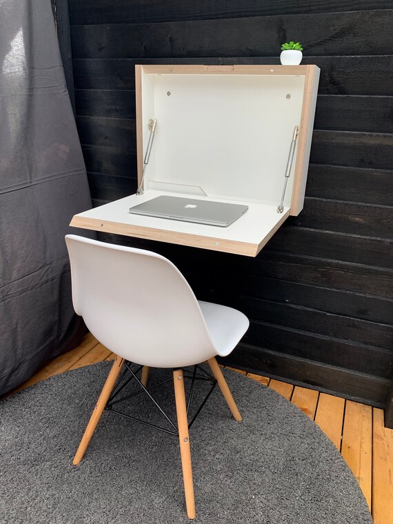 Small Folding Desk Space Saving Desk Office Desk Secretary Etsy