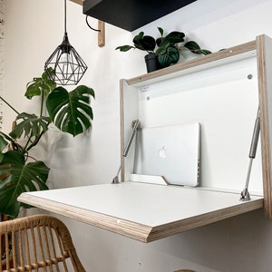 Small Folding Desk Space Saving Desk Work Home Secretary Desk - Etsy