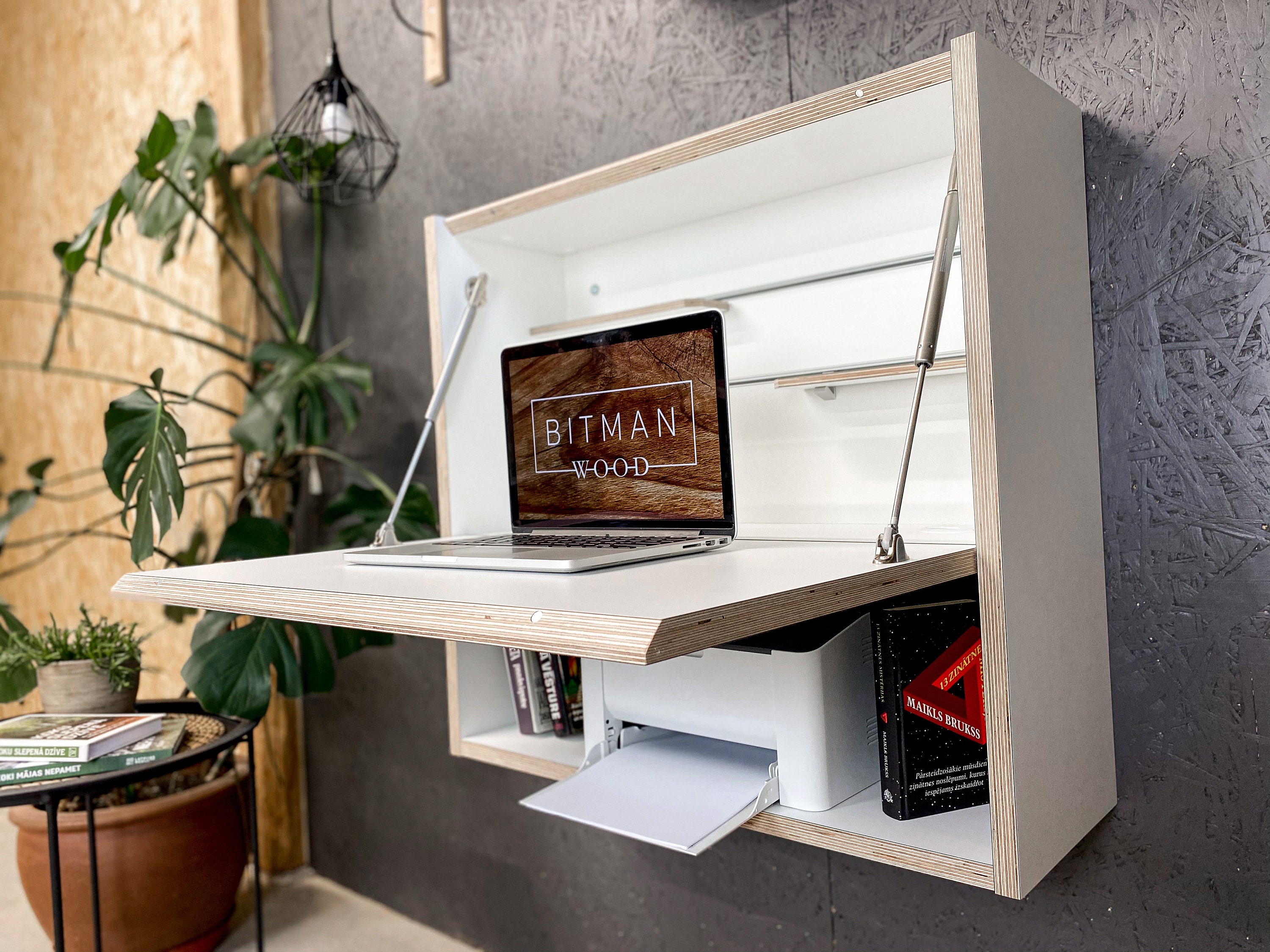 Office Desk Home Office Space Furniture Space Saving Furniture | Etsy