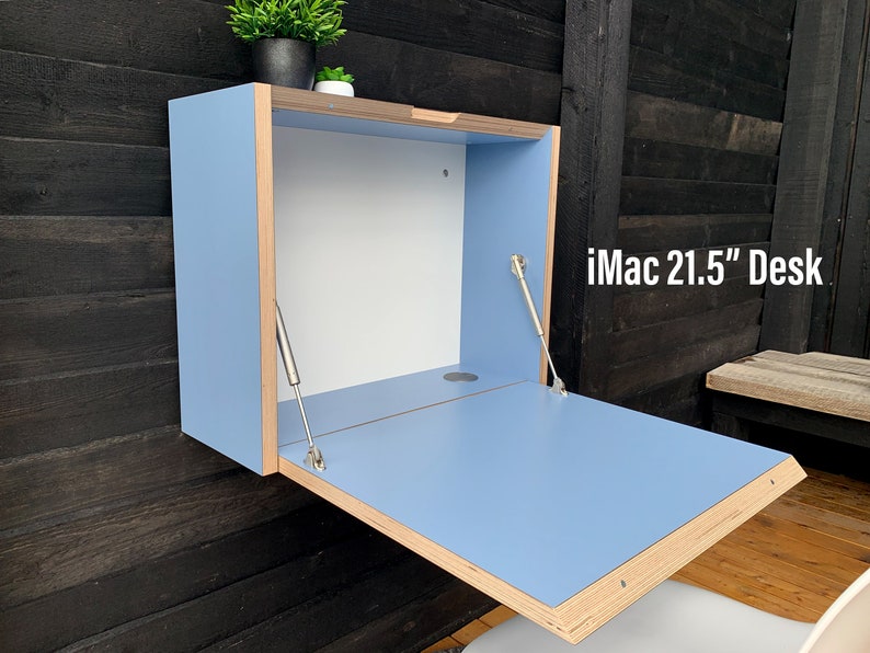 Home Office Imac 21 5 Desk Folding Desk Space Saving Desk Etsy