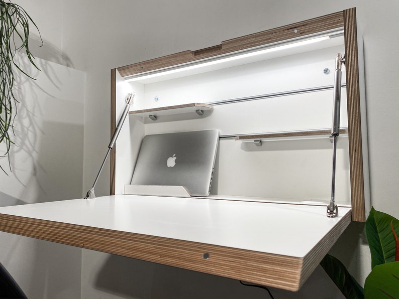 Wall Mounted Folding Desk Space Saving Desk Office Desk Etsy