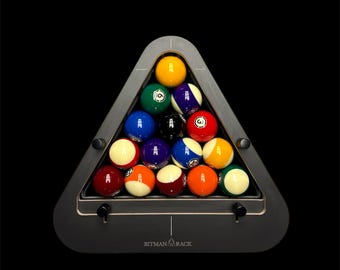 BitmanRack 8-BALL PRO• Billiard Rack Rack Pool Snooker Gift For Him Triangle Rack Pool Table Accessories Pool Rack Billiards Equipment