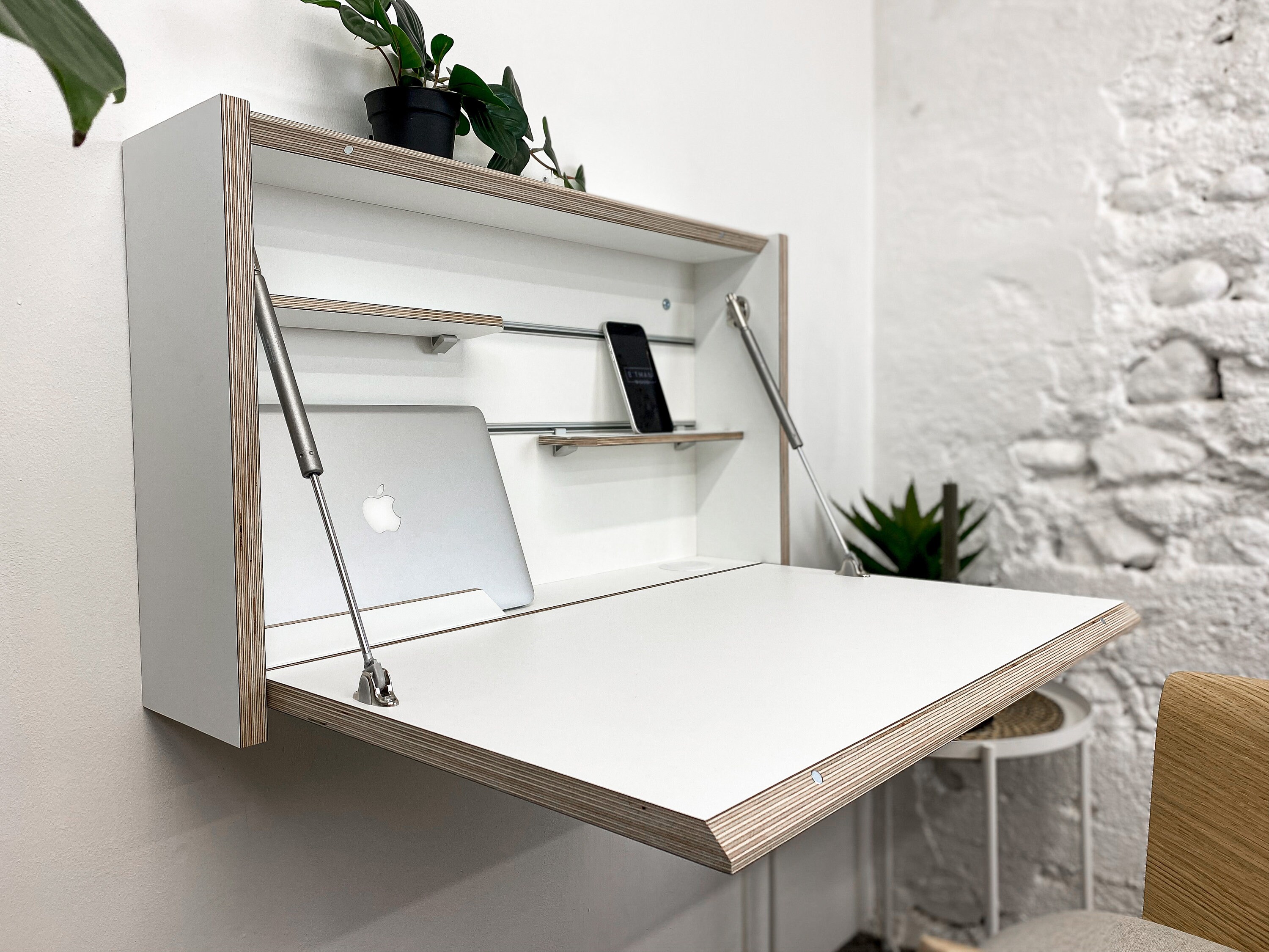 Floating Desk Folding Desk Organizer Home Office Desk Drop | Etsy