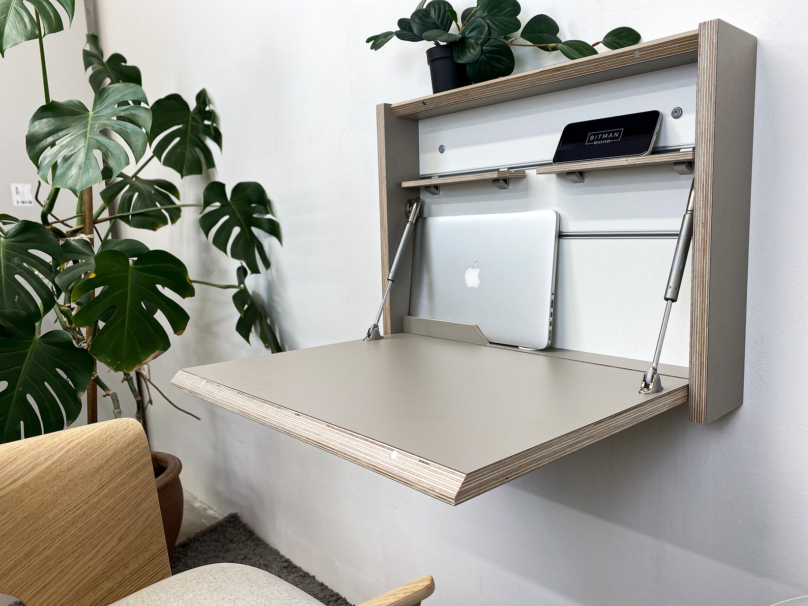 Small Folding Desk Desk Organizer Wall Mounted Home Office Etsy