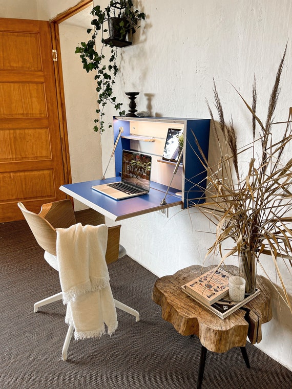 Mesa de comedor plegable para ordenador portátil de pared para espacio  pequeño, color blanco, panel de madera, para el hogar, oficina, escritorio  de