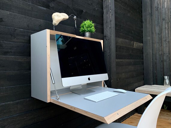 Office Desk 21 5 Monitor Folding Space Saving - Wall Computer Desk Office Desk 21 5 Monitor Folding Space Saving - Wall Computer Desk