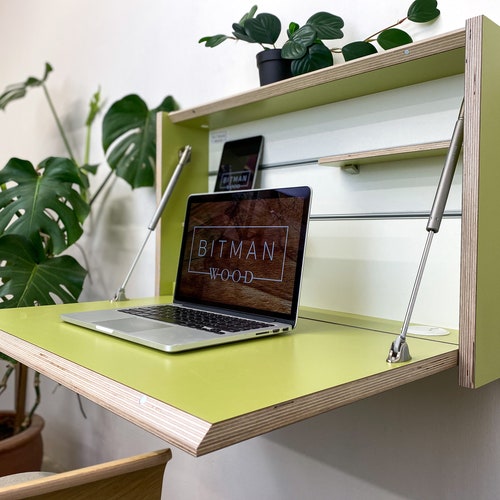 Original Desk Wall Mounted Folding Desk Space Saving Desk - Etsy