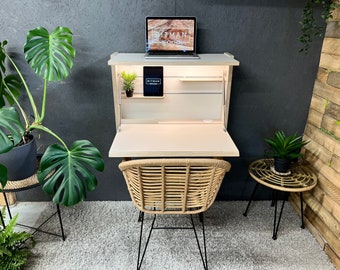 Standing Desk• Home Office Wall Mounted Folding Space Saving Office Desk Secretary Desk Floating Desk Plywood Study Work Space