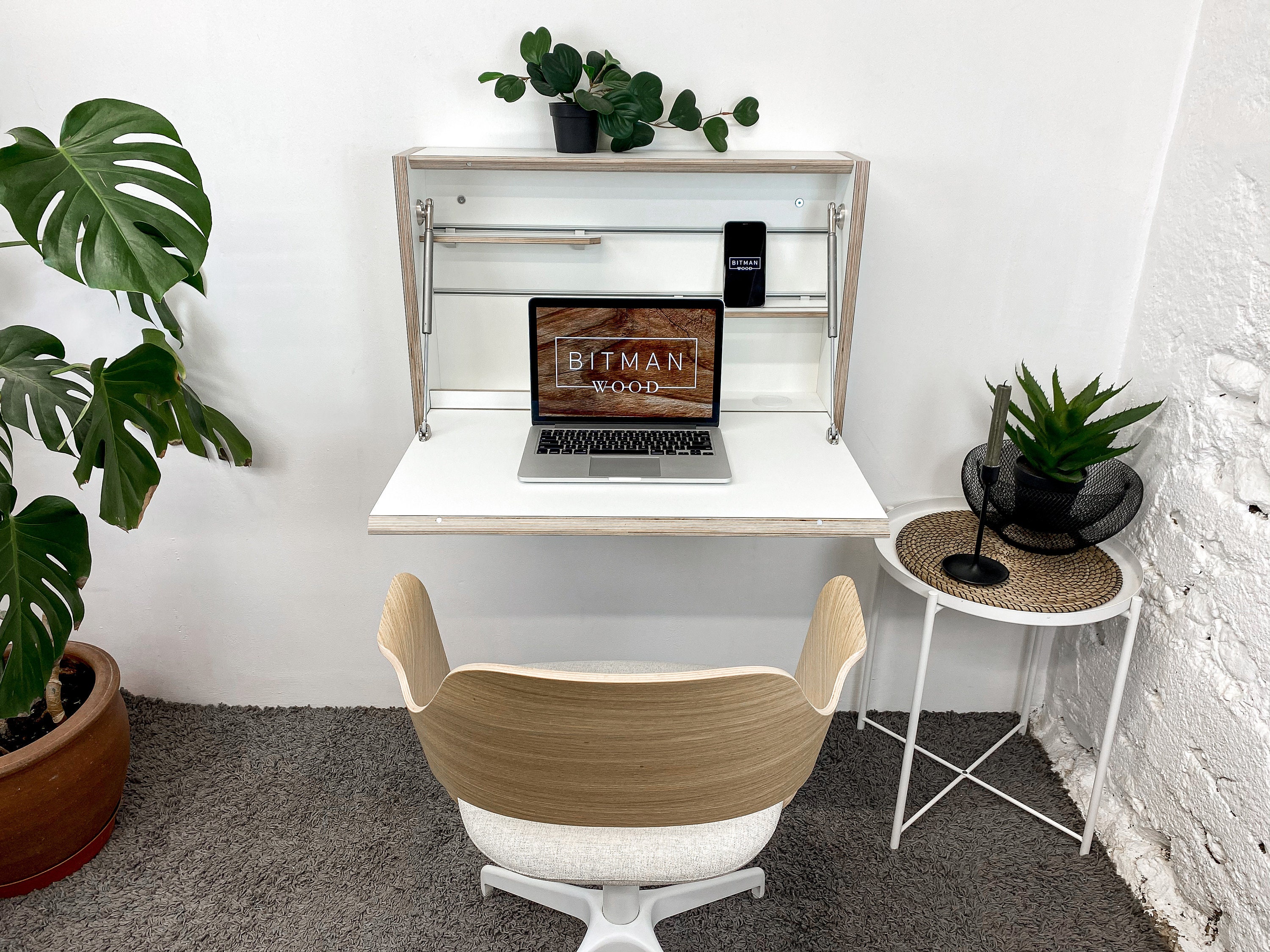 Floating Desk Folding Desk Organizer Home Office Desk Drop Etsy