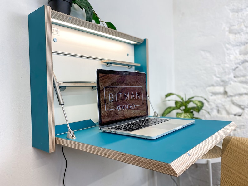 Modern Table Small Folding Desk Space Saving Desk Office Desk Secretary Desk Modern Desk Modern Desk Home Office Study Desk Modern Table
