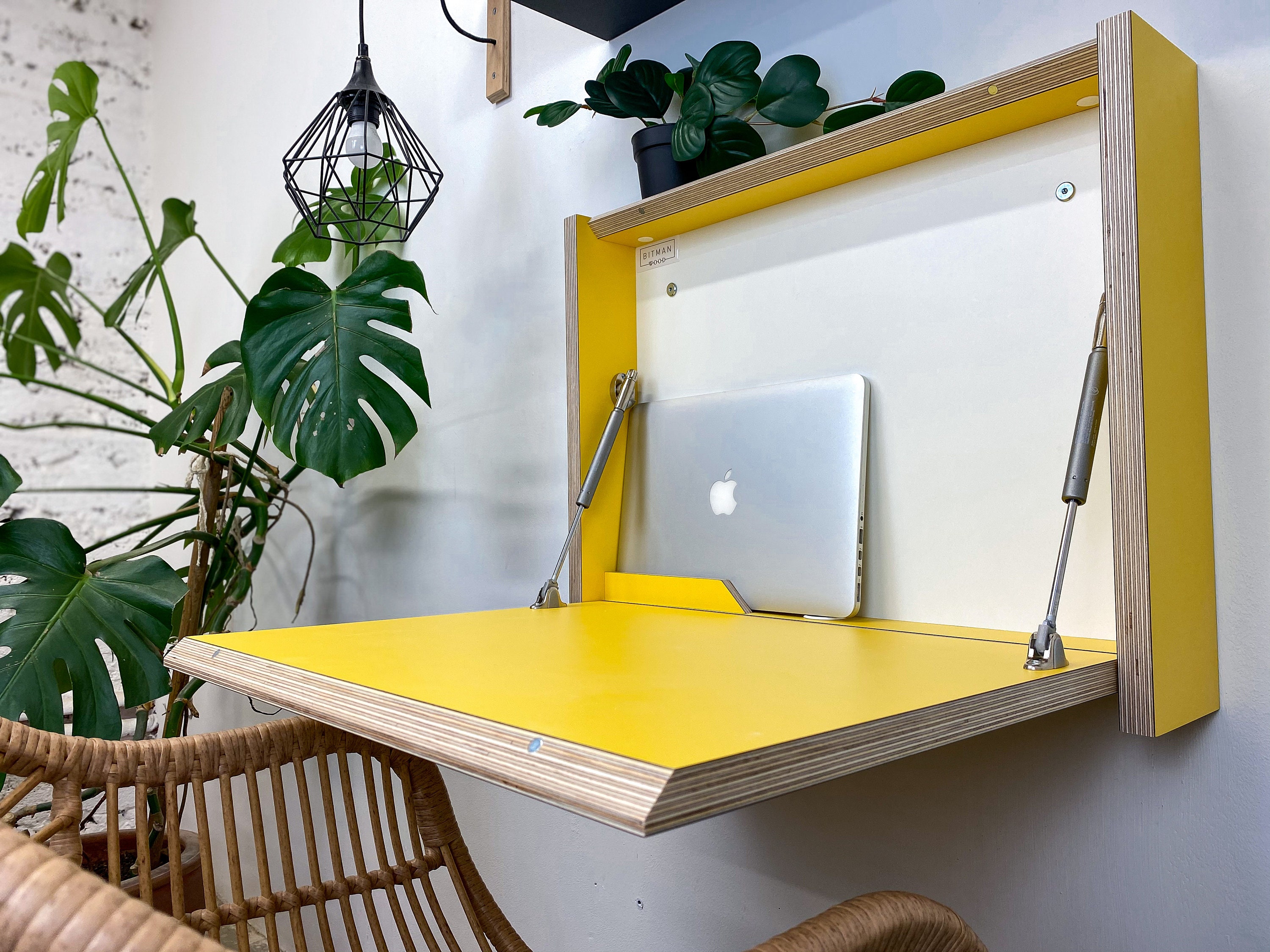 DIY Wall Mounted Desk Easy Build Drop Down Wall Desk atelieryuwa
