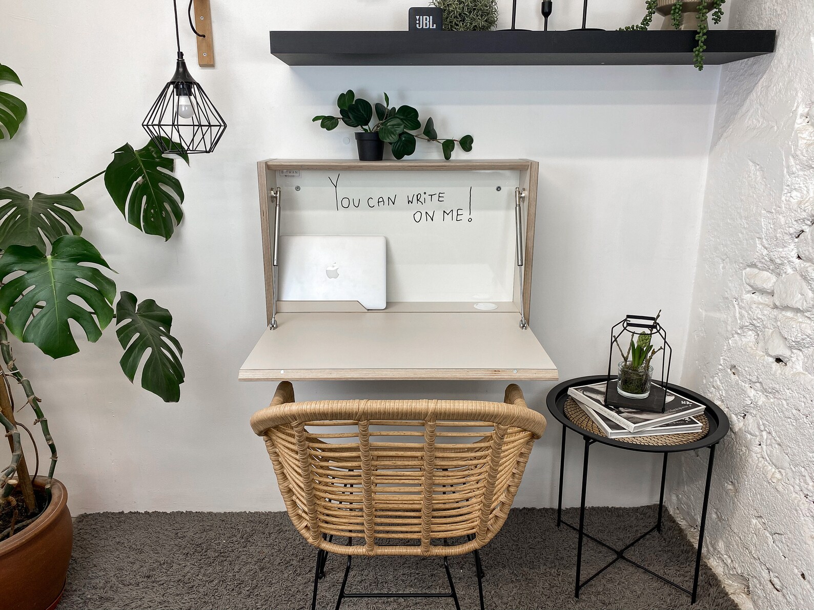 Original Desk Home Office Desk Organizer Drop Down Floating Etsy