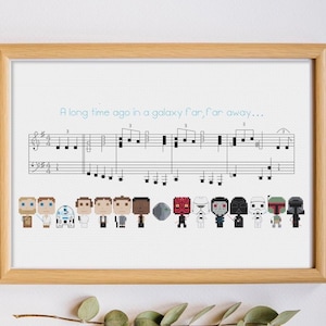 Star Wars Opening Theme Cross Stitch Pattern PDF