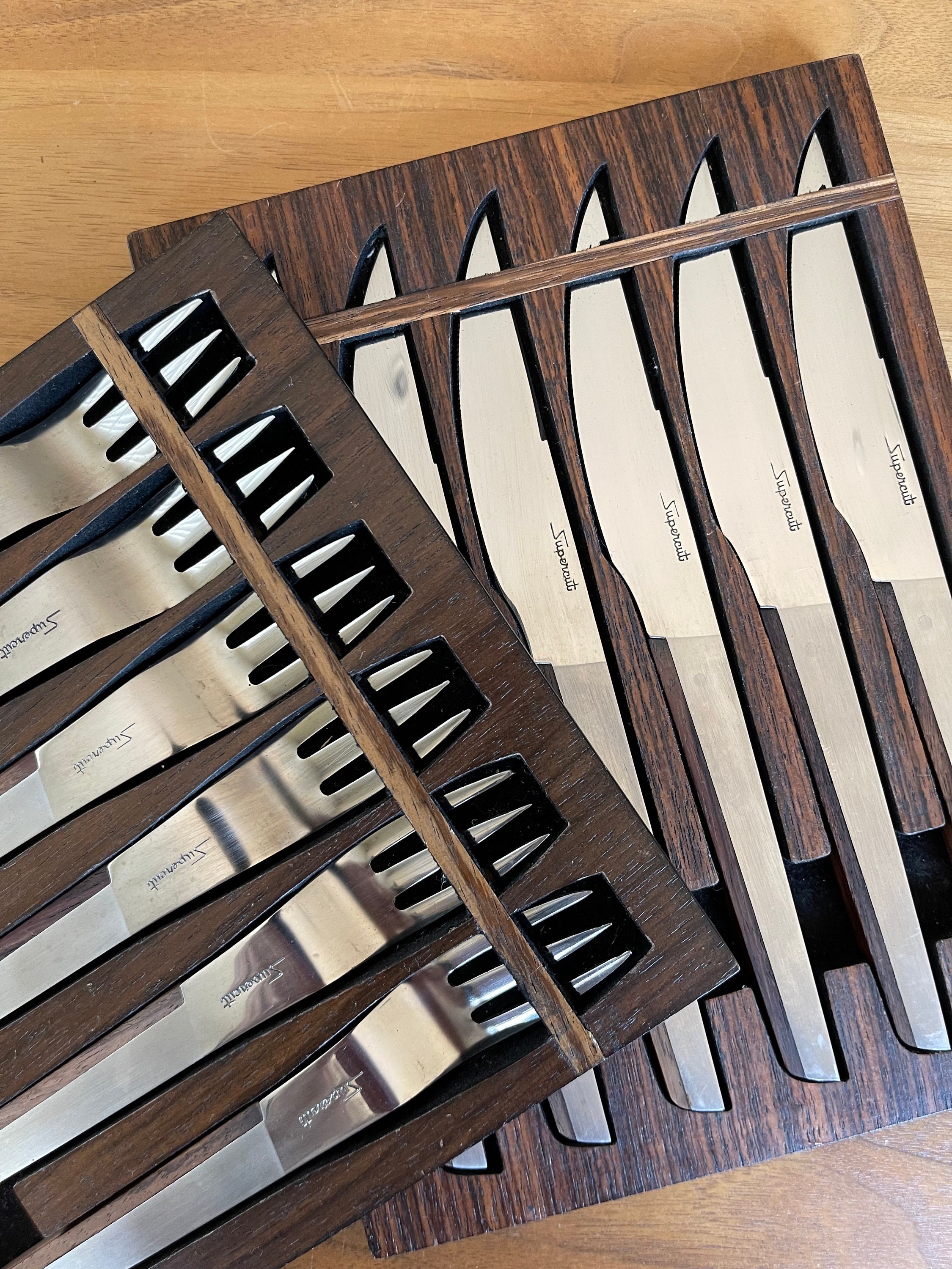 100％本物 Kane Kutlery Steak Knife and Fork Set Wood Japan Vintage - Etsy ミュージック