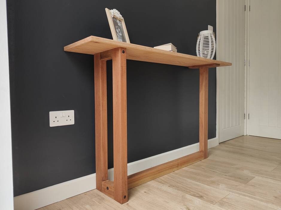 Simple wood cheap entry table
