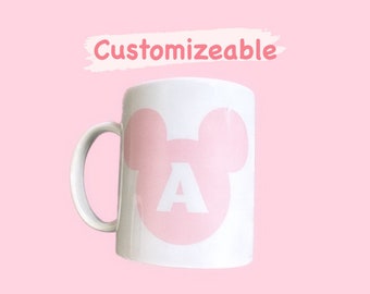 Customizable Disney Mickey Initial Mug