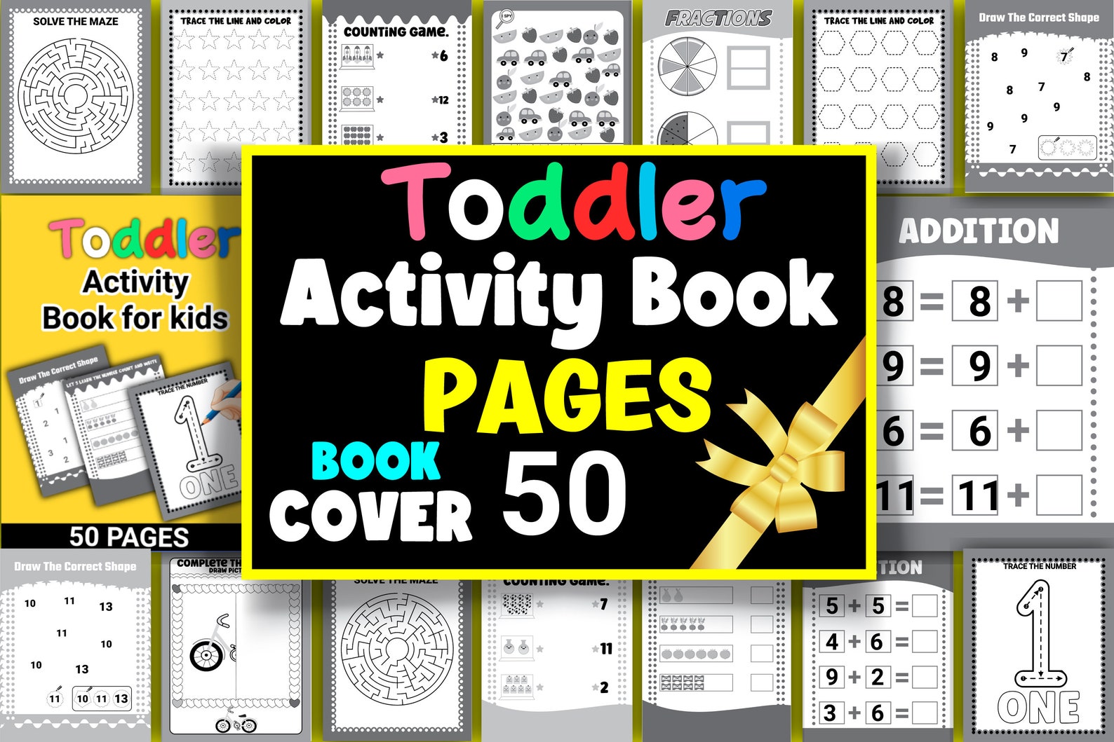 Toddler Activity Book - Etsy