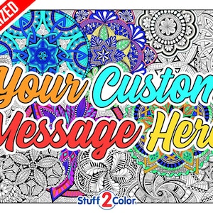 Crea tu propio póster gigante para colorear personalizado: ideal para hospitales, trabajo, consultorios médicos, concienciación, escuelas y trabajo en equipo [3 tamaños]