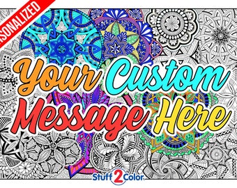 Make Your Own Custom Giant Coloring Poster [Nurses Week and Great for Hospitals, Work, Branding, Awareness, Teachers, Staff, Team Building]