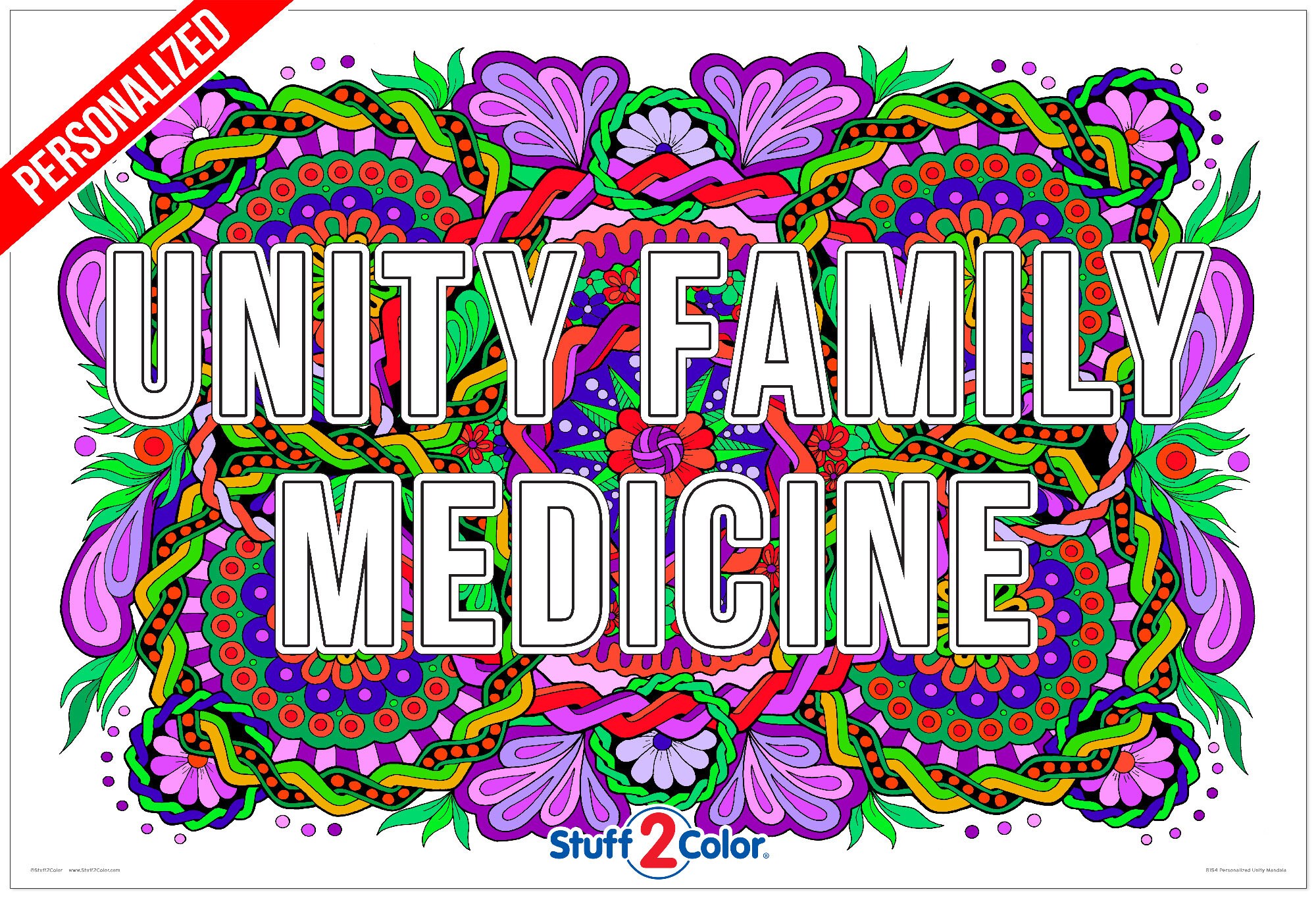 Medical Assistant Personalized Giant Coloring Poster 48x63