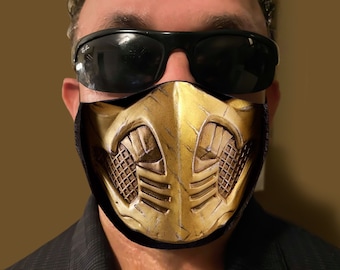mortal kombat scorpion mask drawing