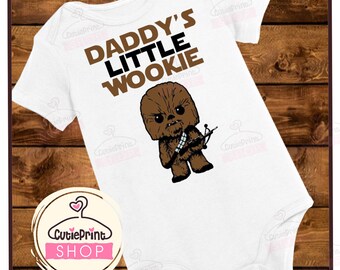 wookie starwars newborn ewok Darth vader baby shower funny onesies