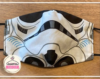 storm trooper  Face Mask Black reversible