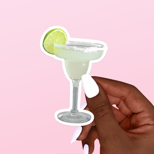 Margarita Decal, Cute Summer Cocktail Sticker, Bridal Bachelorette Party Favors Idea, Tropical Laptop Stickers Aesthetic