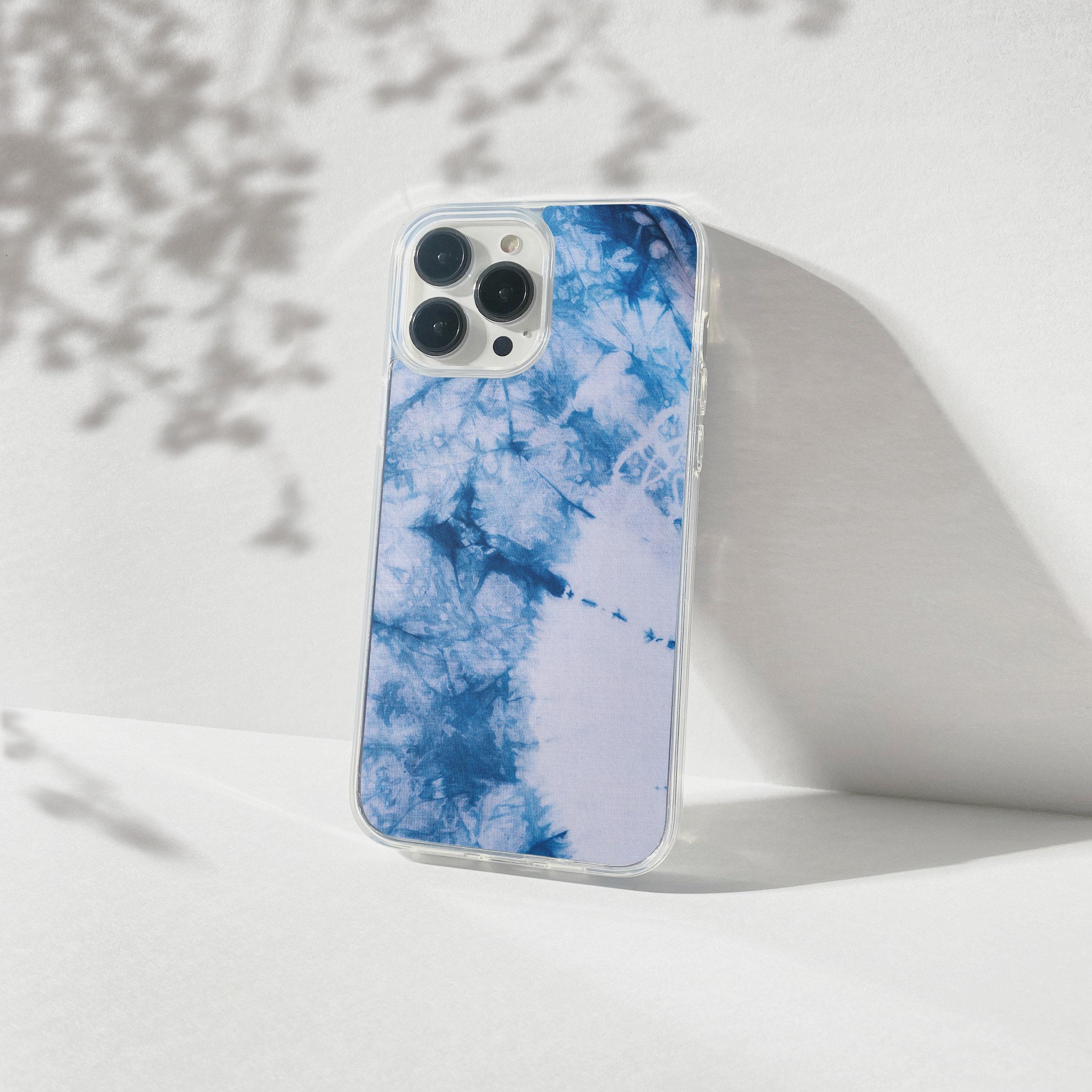 Blue Tie-Dye Monogram Protective iPhone Case