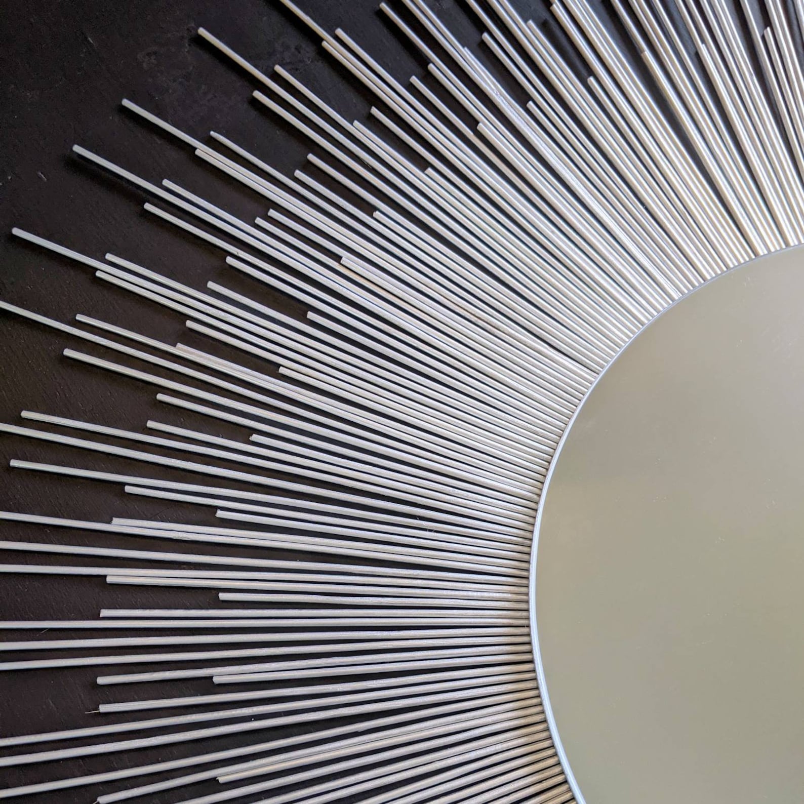 Extra Large 36 SILVER Sunburst Mirror Starburst Home Decor Etsy