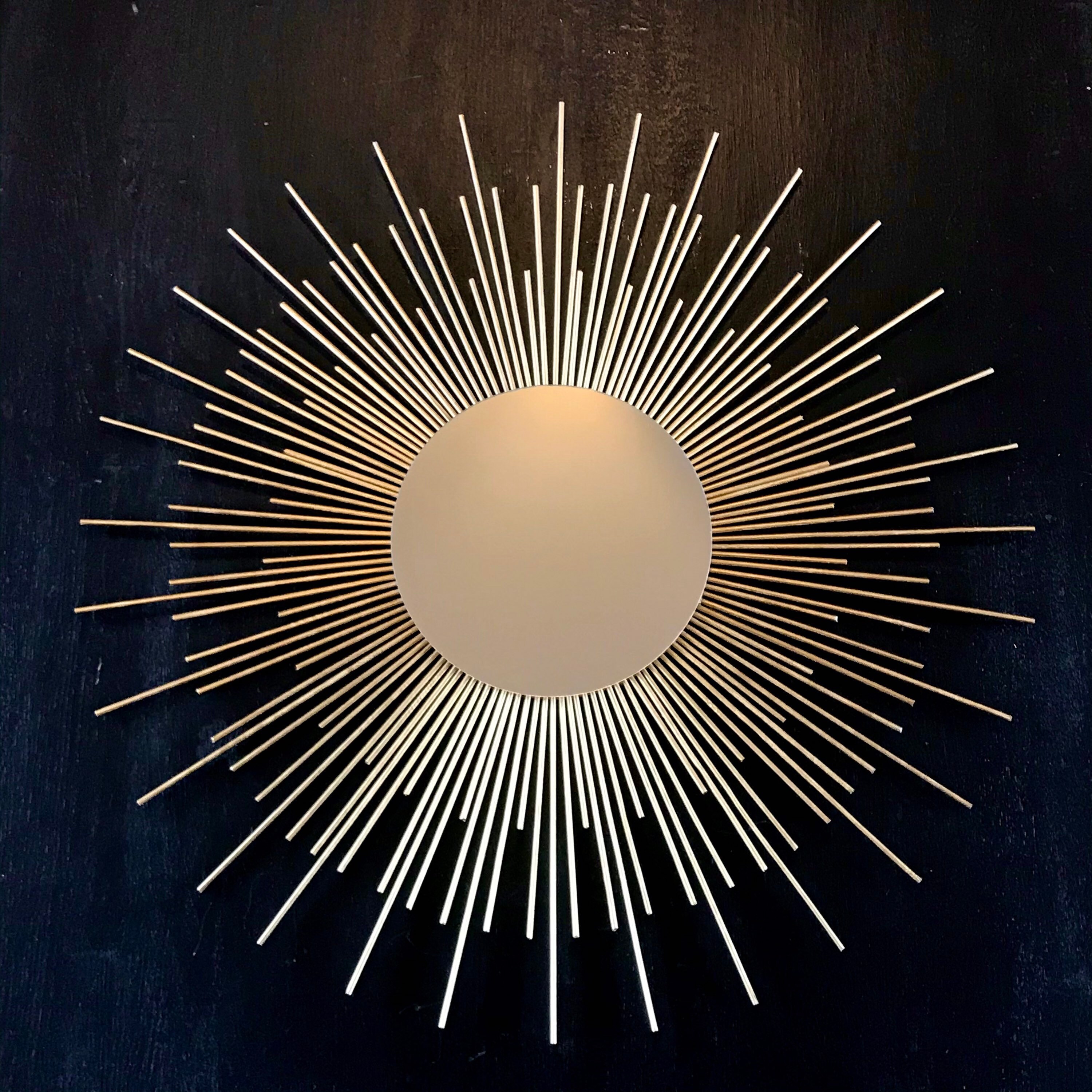 Glamorous Gold Sunburst Mirror Wall Art Mid Century Modern Etsy