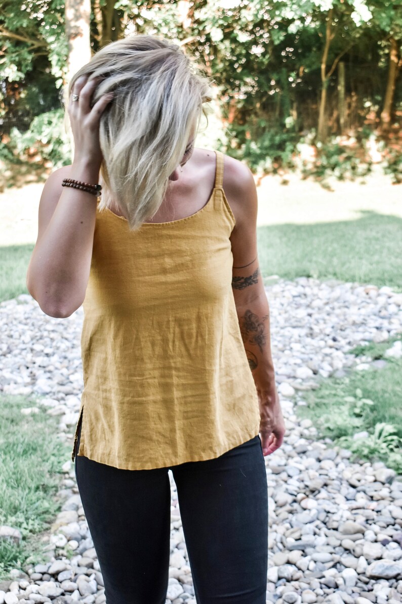 Womens Linen Shirt Sewing Pattern DIY Tunic Top Sewing | Etsy