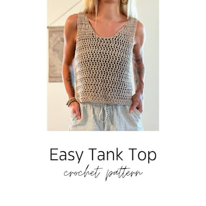 Easy Tank Top Crochet Pattern Crochet Tank Top Pattern Women's ...