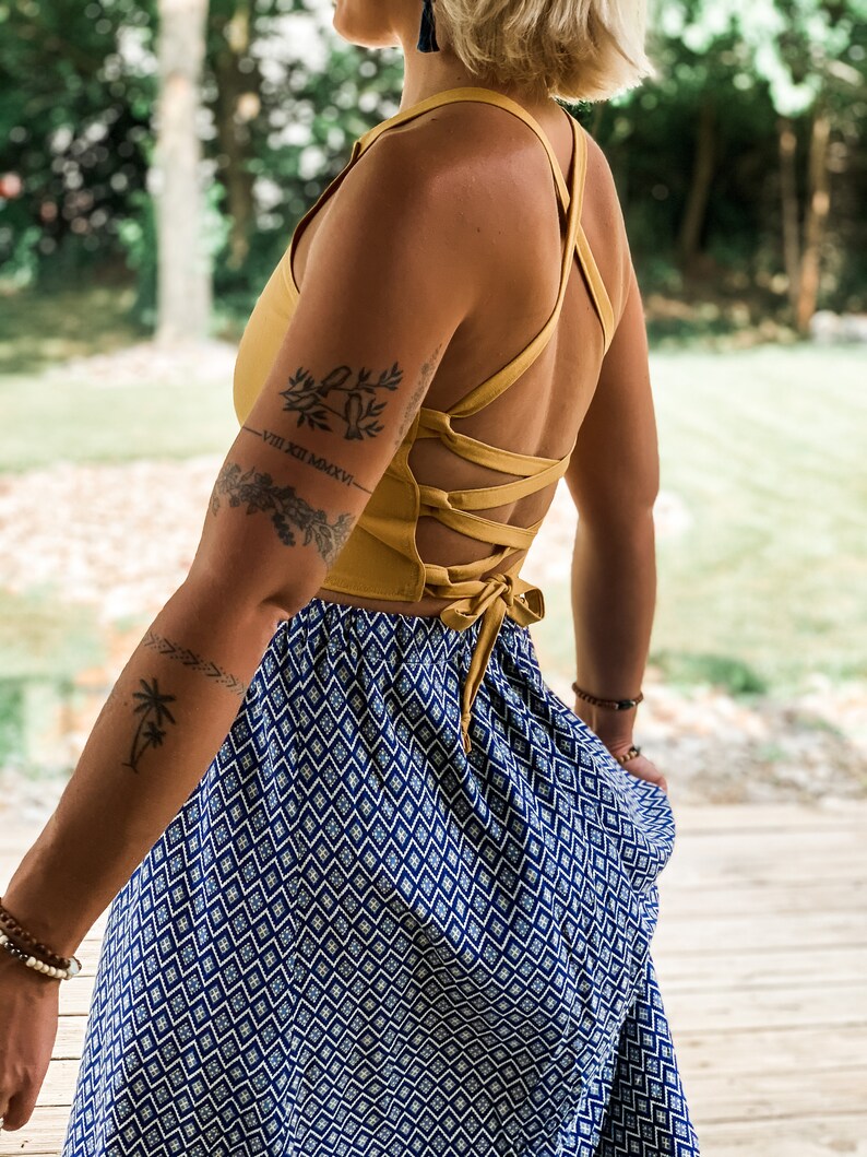 Linen Crop Top Sewing Pattern DIY Bralette Sewing Pattern Etsy