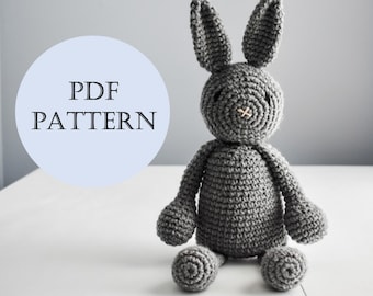 Crochet Bunny Pattern, DIY Rabbit Crochet Pattern, Crochet Amigurumi, Crochet Animal, Bunny Doll Pattern, Toy Plush, Rabbit Crochet for Baby
