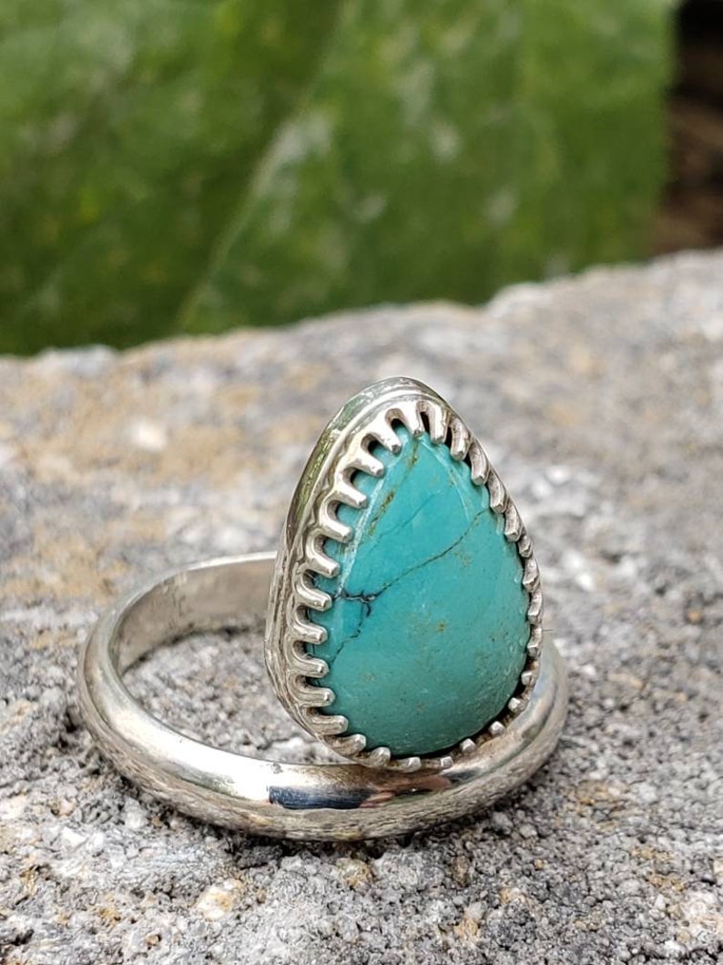 Modern Turquoise Ring - Etsy