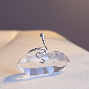 Silver snake ring