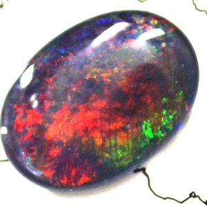 Opal Größe 18x13x4mm Natürlicher australischer Black Triplet Opal Stein für Anhänger und Ring