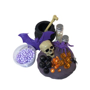 Halloween Play dough Kit, Witches Brew play dough kit, Halloween Party Favors, Halloween Sensory Kit, Halloween witches brew, Halloween