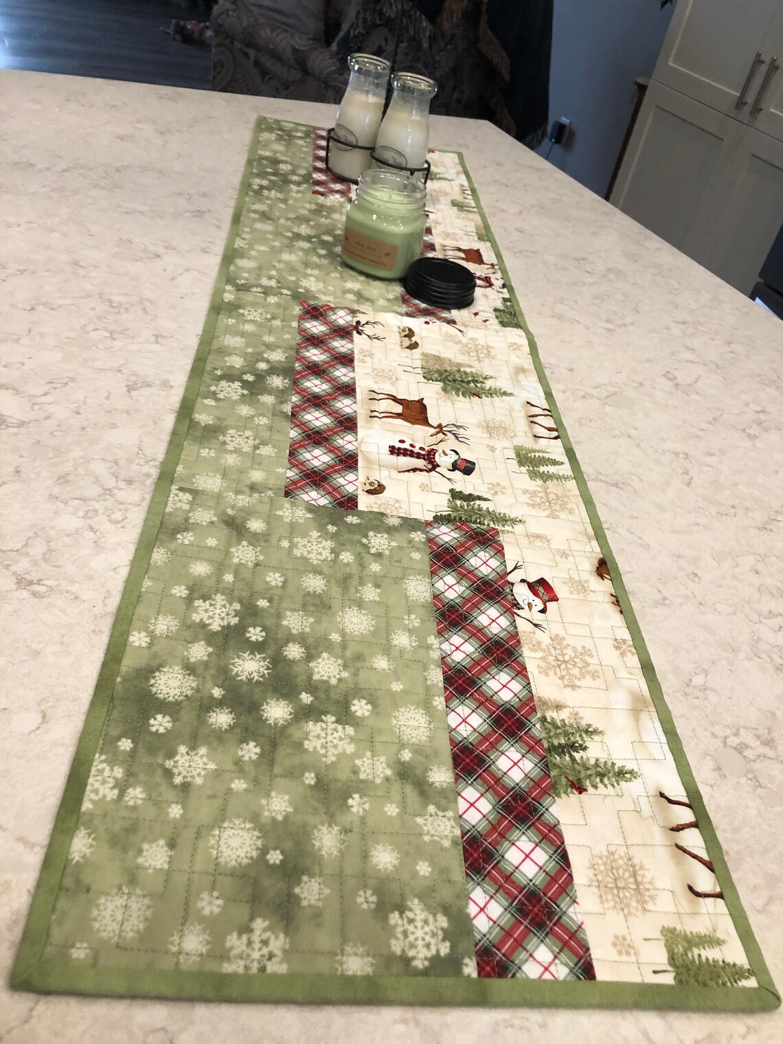 Winter Wonderland Quilted Table Runner Etsy