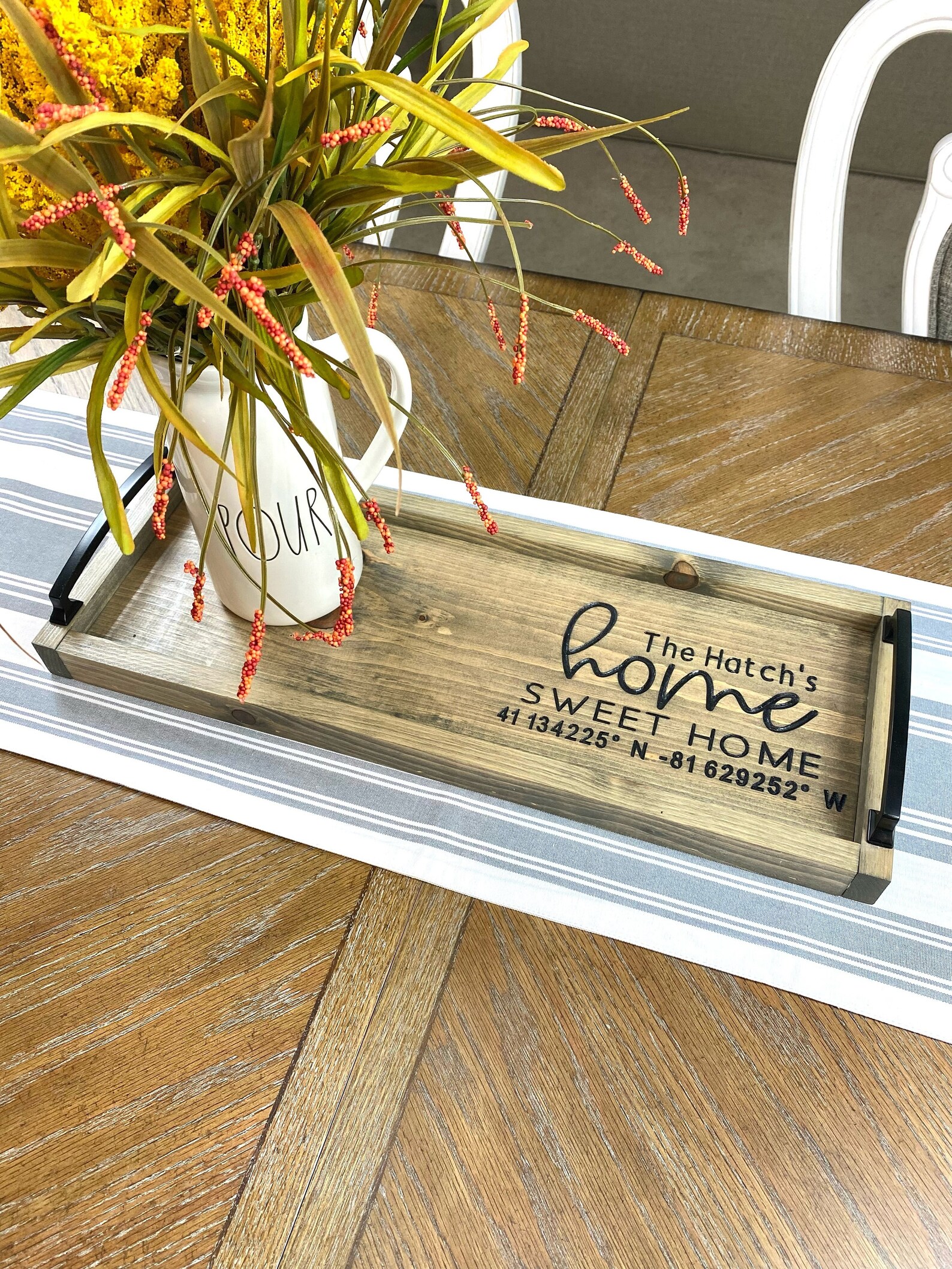 Personalized Circle Serving Tray Rectangle Charcuterie Board Etsy