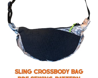 Sling Crossbody Bag Crescent PDF Sewing Pattern with Sew Along Video