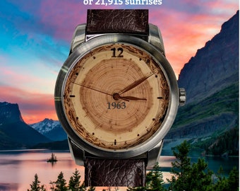 Armbanduhr zum 60 Geburtstag für Ihn.  60 Jahre Armbanduhr für Ehemann