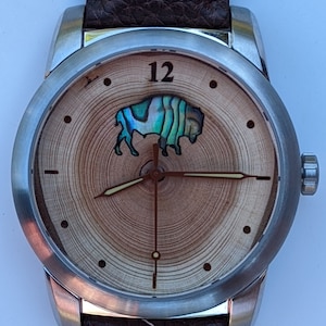 Colorado Bison Gift Watch. Buffaloes Watch. Mother of Pearl Inlay. Inspire.